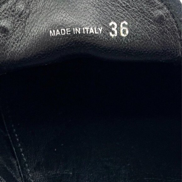 Prada Black Patent Leather Flats Size 36 With Triangle Logo - Picture 4 of 8